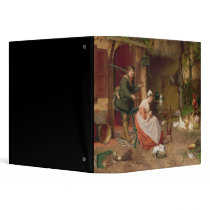 Farmyard Scene, 19th century 3 Ring Binder