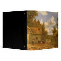 Farmyard Scene Vinyl Binders