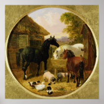 Farmyard Scene Print