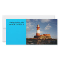 FARNE ISLAND LIGHTHOUSE, I HAVE MOVED ANDMY NEW... photo cards