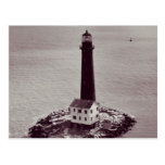Faro de la isla de la arena postal