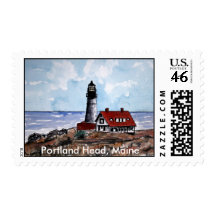 faro principal de Portland, sellos de Maine