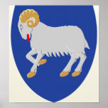 Faroe Islands Coat of Arms detail posters