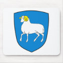 Faroe Islands Coat of Arms Mousepad by FlagTshirts Faroe Islands Coat of Arms Mousepad