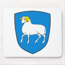 Faroe Islands Coat of Arms Mousepad by FlagTshirts Faroe Islands Coat of Arms Mousepad