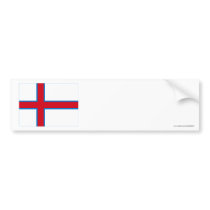 Faroe Islands Flag bumper stickers by Vexillophile Faroe Islands Flag bumper stickers