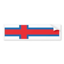Faroe Islands Flag bumper stickers by coolcountry Faroe Islands Flag bumper stickers