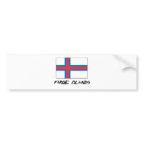Faroe Islands Flag bumper stickers by flagshirt Faroe Islands Flag bumper stickers