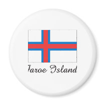 Faroe Islands Flag Design magnets by flagshirt Faroe Islands Flag Design magnets