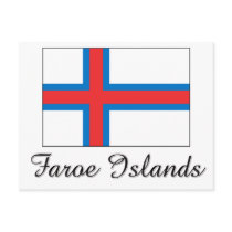 Faroe Islands Flag Design postcards by flagshirt Faroe Islands Flag Design postcards