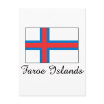 Faroe Islands Flag Design postcards by flagshirt Faroe Islands Flag Design postcards