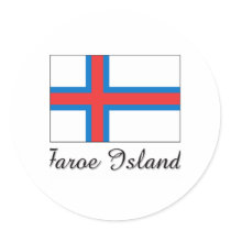 Faroe Islands Flag Design stickers by flagshirt Faroe Islands Flag Design stickers