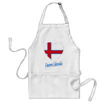Faroe Islands Flag Heart aprons by Vexillophile Faroe Islands Flag Heart aprons