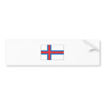 Faroe Islands FLAG International bumper stickers by flagshirt Faroe Islands FLAG International bumper stickers