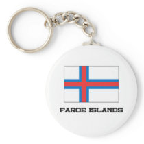 Faroe Islands Flag Key Chain