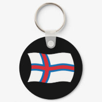 Faroe Islands Flag Keychain by livingflags Faroe Islands Flag Keychain