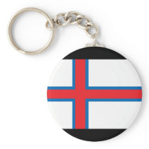 Faroe Islands Flag Key Chain