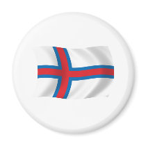Faroe Islands Flag Magnet by LivingFlags2 Faroe Islands Flag Magnet