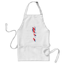 Faroe Islands flag map aprons by FlagStore Faroe Islands flag map aprons