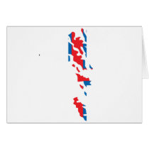Faroe Islands flag map cards by FlagStore Faroe Islands flag map cards