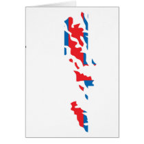 Faroe Islands flag map cards by FlagStore Faroe Islands flag map cards