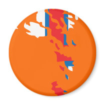 Faroe Islands flag map magnets by FlagStore Faroe Islands flag map magnets