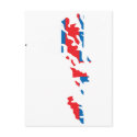 Faroe Islands flag map postcards by FlagStore Faroe Islands flag map postcards