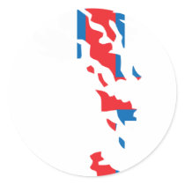 Faroe Islands flag map stickers by FlagStore Faroe Islands flag map stickers