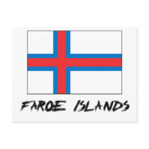 Faroe Islands Flag postcards by flagshirt Faroe Islands Flag postcards