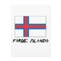 Faroe Islands Flag postcards by flagshirt Faroe Islands Flag postcards