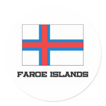 Faroe Islands Flag stickers by tshirtshirts Faroe Islands Flag stickers