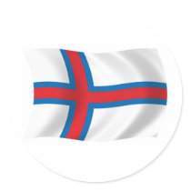 Faroe Islands Flag Sticker by LivingFlags2 Faroe Islands Flag Sticker