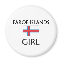 FAROE ISLANDS GIRL magnets by flagshirt FAROE ISLANDS GIRL magnets