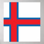 Faroe Islands High quality Flag posters