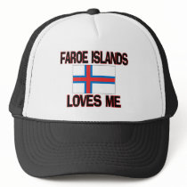 Faroe Islands Loves Me hats by flagshirt Faroe Islands Loves Me hats