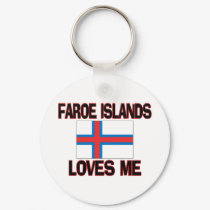 Faroe Islands Loves Me keychains by flagshirt Faroe Islands Loves Me keychains