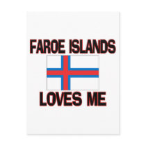 Faroe Islands Loves Me postcards by flagshirt Faroe Islands Loves Me postcards