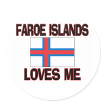 Faroe Islands Loves Me stickers by flagshirt Faroe Islands Loves Me stickers