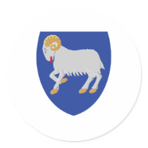 Faroe Islands Official Coat Of Arms Heraldry stickers