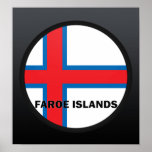 Faroe Islands Roundel quality Flag posters