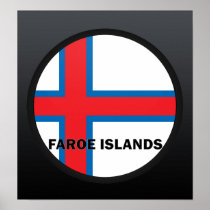 Faroe Islands Roundel quality Flag Posters