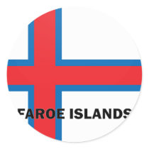 Faroe Islands Roundel quality Flag Sticker