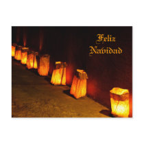 Farolita Walk Post Card