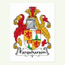Farquharson Family Crest Postcard