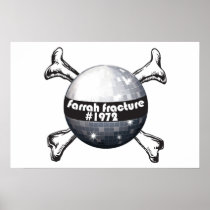 Farrah_Fracture_Poster Disco ball crossbones