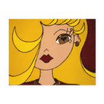 Farrah goes shopping post card postcards