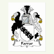 Farrar Family Crest Postcard