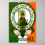 Farrell Clan Motto Poster Print