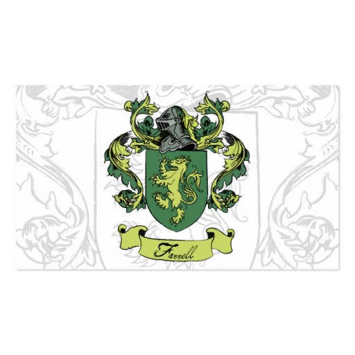 Farrell Family Crest Business Cards