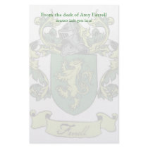 Farrell Family Crest Stationary stationery